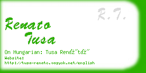 renato tusa business card